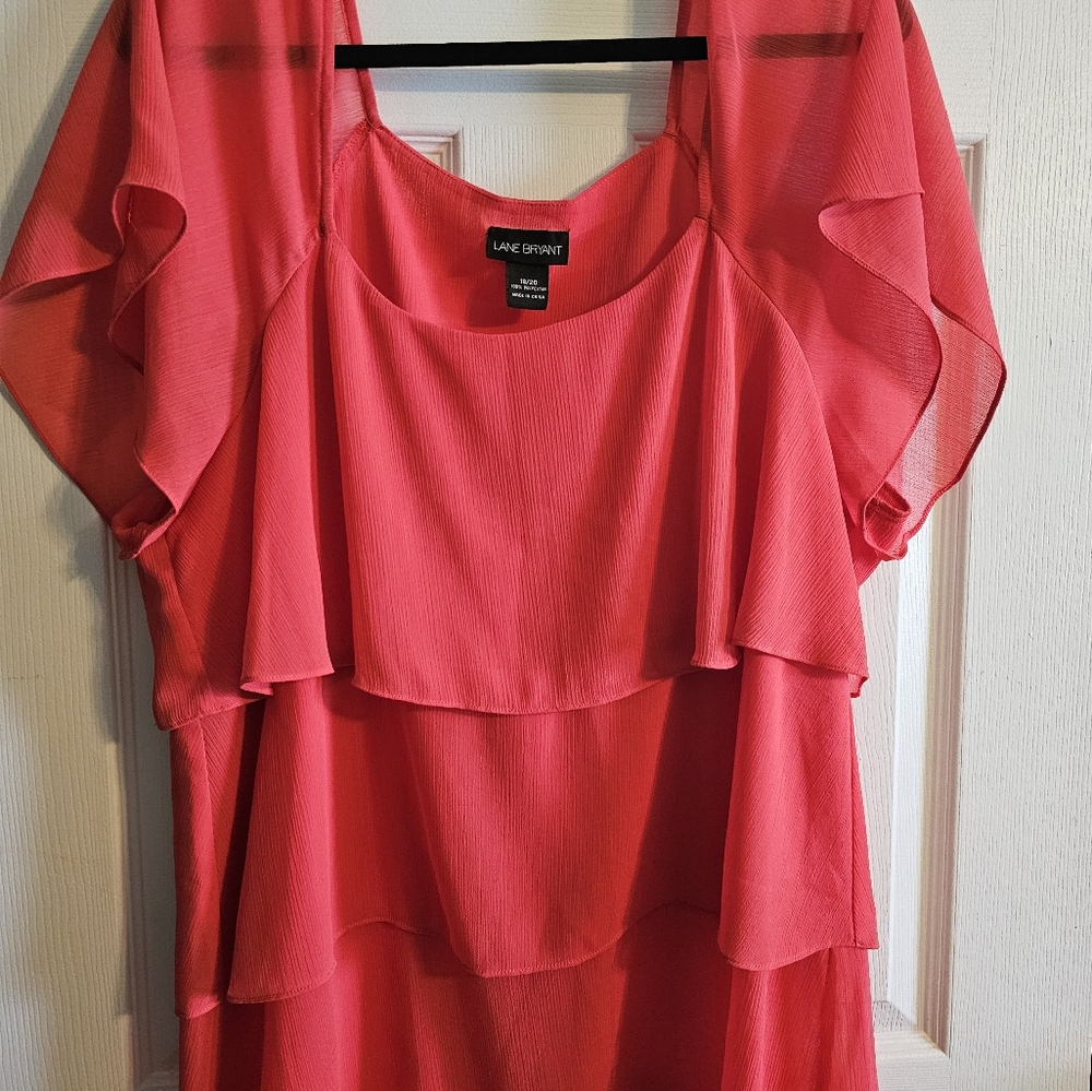 Vibrant Pink Layered Dress